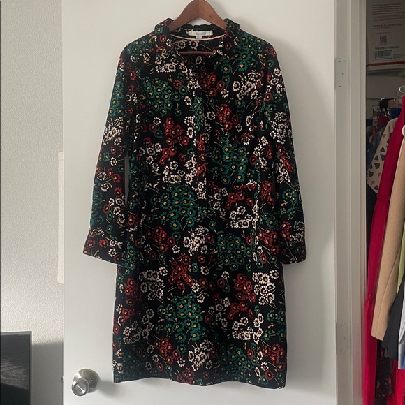Boden Dresses & Skirts - Boden Black Floral Long Sleeve Dress